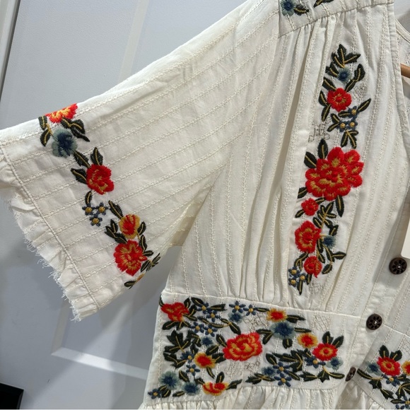 NWT Roolee Embroidered Floral V Neck MIDI Dress Size XXL - Picture 8 of 13